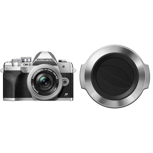 Olympus OM-D E-M10 Mark IV Micro-Four-Thirds-Systemkamera-Kit, 20 MP Sensor, 5-Achsen-Bildstabilisation, leistungsstarker AF & LC-37C automatischer Objektivdeckel Silber Olympus OM-D E-M10 Mark IV Micro-Four-Thirds-Systemkamera-Kit, 20 MP Sensor, 5-Achsen-Bildstabilisation, leistungsstarker AF & LC-37C automatischer Objektivdeckel Silber von Olympus