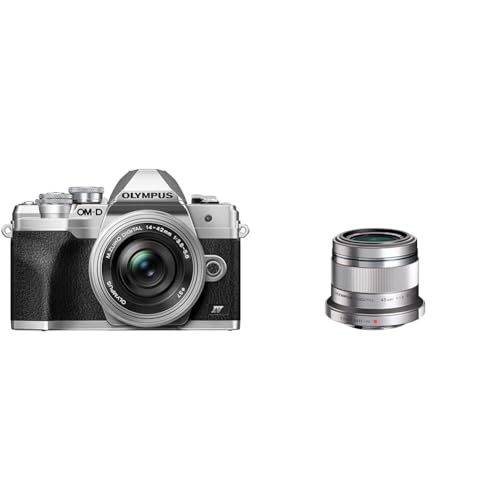Olympus OM-D E-M10 Mark IV Micro-Four-Thirds-Systemkamera-Kit & M.Zuiko Digital 45mm F1.8 Objektiv, lichtstarke Festbrennweite Olympus OM-D E-M10 Mark IV Micro-Four-Thirds-Systemkamera-Kit & M.Zuiko Digital 45mm F1.8 Objektiv, lichtstarke Festbrennweite von Olympus