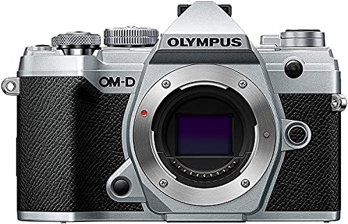 Olympus OM-D E-M5 Mark III Micro Four Thirds Systemkamera Gehäuse, 20 MP Sensor, 5-Achsen Bildstabilisator, leistungsstarker Autofokus, elektronischer OLED Sucher, 4K-Video, WLAN, Bluetooth, silber von Olympus