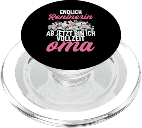 Endlich Rentnerin Ab Jetzt Bin Ich Vollzeit Oma Pensionär PopSockets PopGrip für MagSafe Endlich Rentnerin Ab Jetzt Bin Ich Vollzeit Oma Pensionär PopSockets PopGrip für MagSafe von Oma Ruhestand Großmutter Großeltern Rente Geschenk