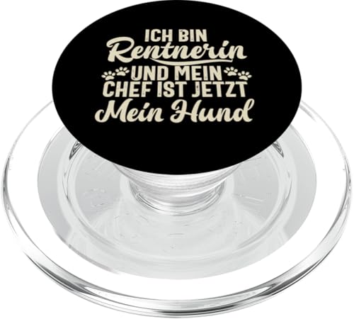 Ich Bin Rentnerin Und Mein Chef Ist Jetzt Mein Hund Rente PopSockets PopGrip für MagSafe Ich Bin Rentnerin Und Mein Chef Ist Jetzt Mein Hund Rente PopSockets PopGrip für MagSafe von Oma Ruhestand Großmutter Großeltern Rente Geschenk