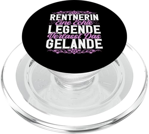 Rentnerin Eine Echte Legende Verlasst Das Gelande Pension PopSockets PopGrip für MagSafe Rentnerin Eine Echte Legende Verlasst Das Gelande Pension PopSockets PopGrip für MagSafe von Oma Ruhestand Großmutter Großeltern Rente Geschenk