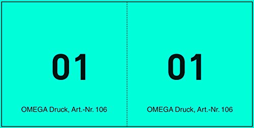 Omega Druck Juxten/Bonblocks, 10 x 5 cm,100 Blatt, blau von Omega Druck