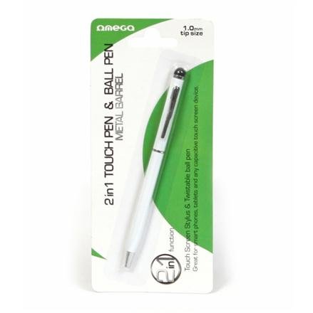 Omega OSTPW Digitaler Kugelschreiber mit Bleistift, Weiß von Omega