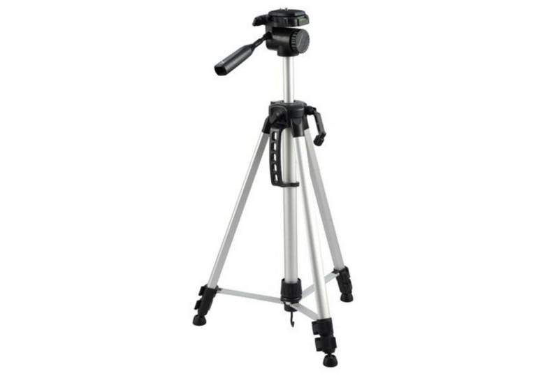 Omegon Omegon Aluminium-Dreibeinstativ mit Neigekopf, silber Kamerastativ von Omegon