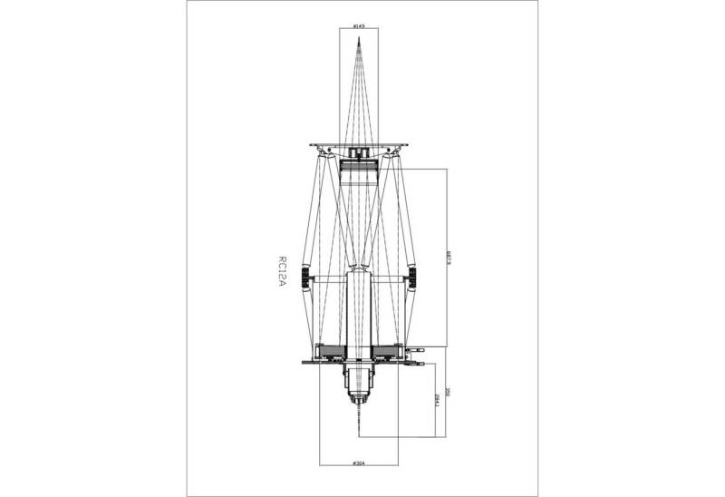 Omegon Teleskop Omegon Hauptspiegel 12'' F/8 Ritchey-Chrétien Spiegel Set von Omegon