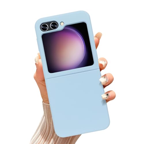Omio Schutzhülle für Samsung Galaxy Z Flip 6, Flüssigsilikon, Neonhell, einfarbig, niedlich, dünn, weiches Silikon-Mikrofaser-Futter, Gel-Gummi, matt, stoßfest, für Damen, Mädchen, Herren, Blau Omio Schutzhülle für Samsung Galaxy Z Flip 6, Flüssigsilikon, Neonhell, einfarbig, niedlich, dünn, weiches Silikon-Mikrofaser-Futter, Gel-Gummi, matt, stoßfest, für Damen, Mädchen, Herren, Blau von Omio
