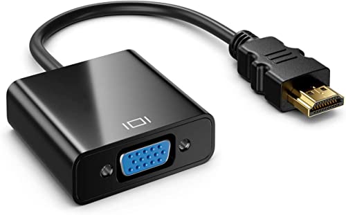 Omivine HDMI auf VGA Adapter, 1080P HDMI auf VGA Konverter (Stecker auf Buchse) für Desktop, Laptop, PC, Monitor, Projektor, HDTV, Chromebook, Raspberry PI, Roku, Xbox von Omivine