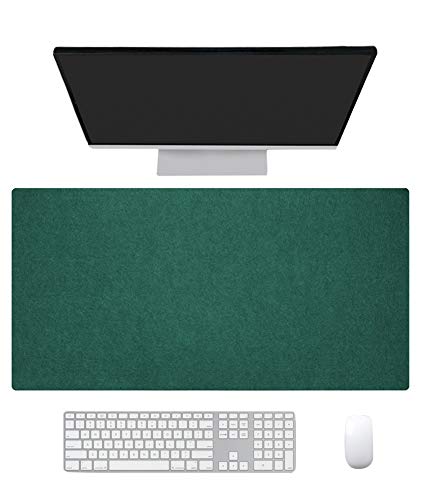 Ommda Wasserdichte Office Mauspad Filz Multifunktionales Schreibtischunterlage Mouse Pad Anti Rutsch Abwischbar Groß für Büro und Zuhause Grün,100x50cm von Ommda