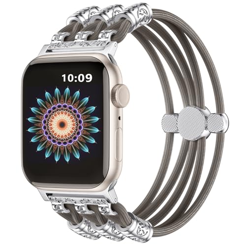 Omnillert Perlenarmband Kompatibel mit Apple Watch Armband 40mm 38mm 41mm für Damen, Handgefertigtes Nylon Elastisch Solo Loop Ersatzarmband für Apple Watch SE Armband/iWatch Series 9 8 7 6 5 4 3 2 1 Omnillert Perlenarmband Kompatibel mit Apple Watch Armband 40mm 38mm 41mm für Damen, Handgefertigtes Nylon Elastisch Solo Loop Ersatzarmband für Apple Watch SE Armband/iWatch Series 9 8 7 6 5 4 3 2 1 von Omnillert