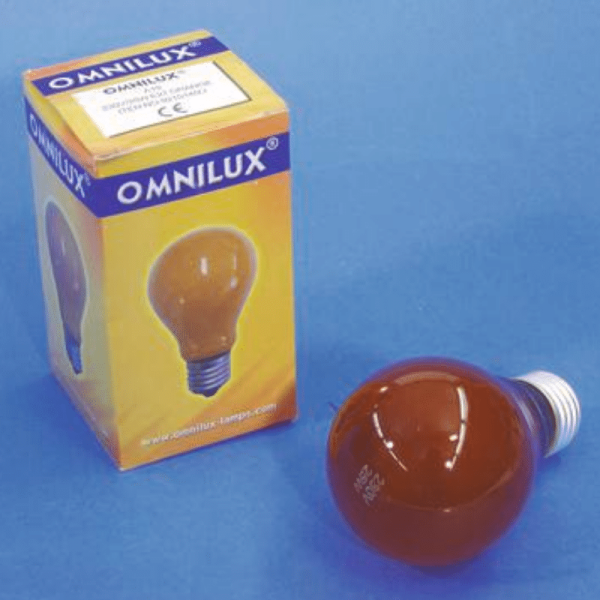 Glühlampe - Omnilux A19 - E27 - 25W - Orange Glühlampe - Omnilux A19 - E27 - 25W - Orange von Omnilux