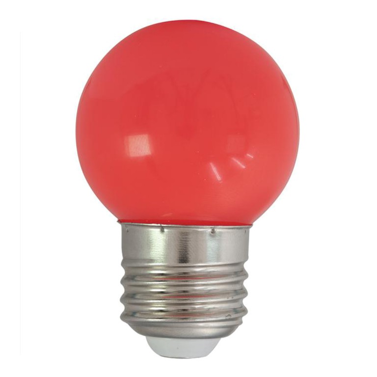 LED-Leuchtmittel - G45 - E27 - 1W - Kugellampe - Rot von Omnilux