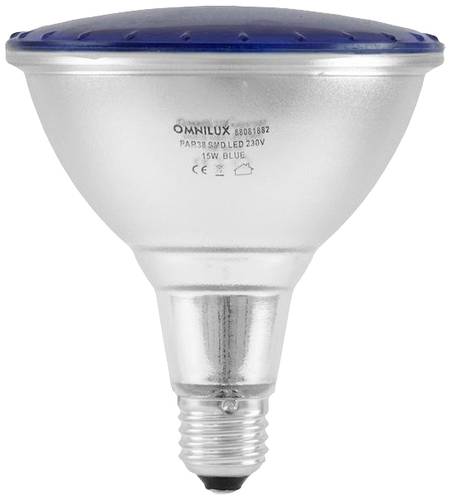 Omnilux 88081882 LED E27 15W Blau (Ø x L) 121mm x 135mm 1St. von Omnilux