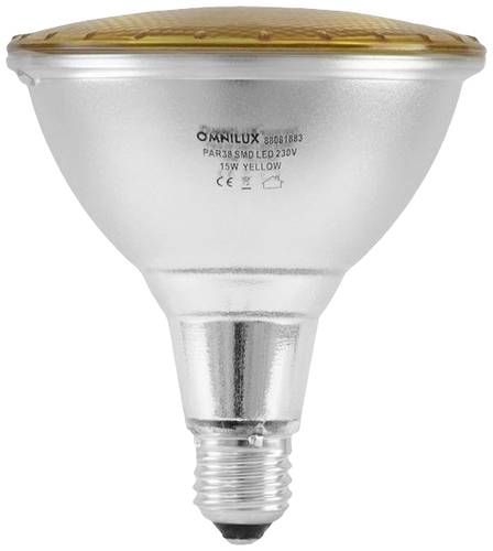 Omnilux 88081883 LED E27 15W Gelb (Ø x L) 121mm x 135mm 1St. von Omnilux
