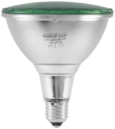 Omnilux 88081884 LED E27 15W Grün (Ø x L) 121mm x 135mm 1St. von Omnilux