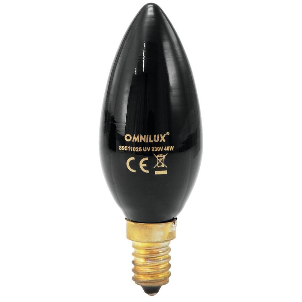 Omnilux C35 230V/40W E-14 UV Kerzenlampe von Omnilux