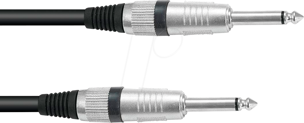 OMNI 3021169M - Klinkenkabel 6,3 mm, Stecker / Stecker, 1,5m von Omnitronic