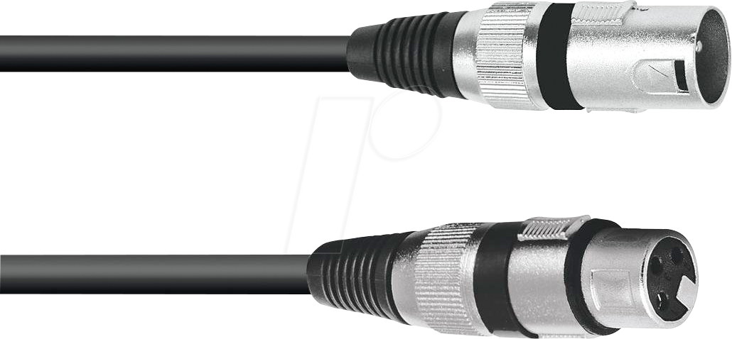 OMNI 3022055N - XLR Kabel, 3-polig, 10 m, schwarz von Omnitronic