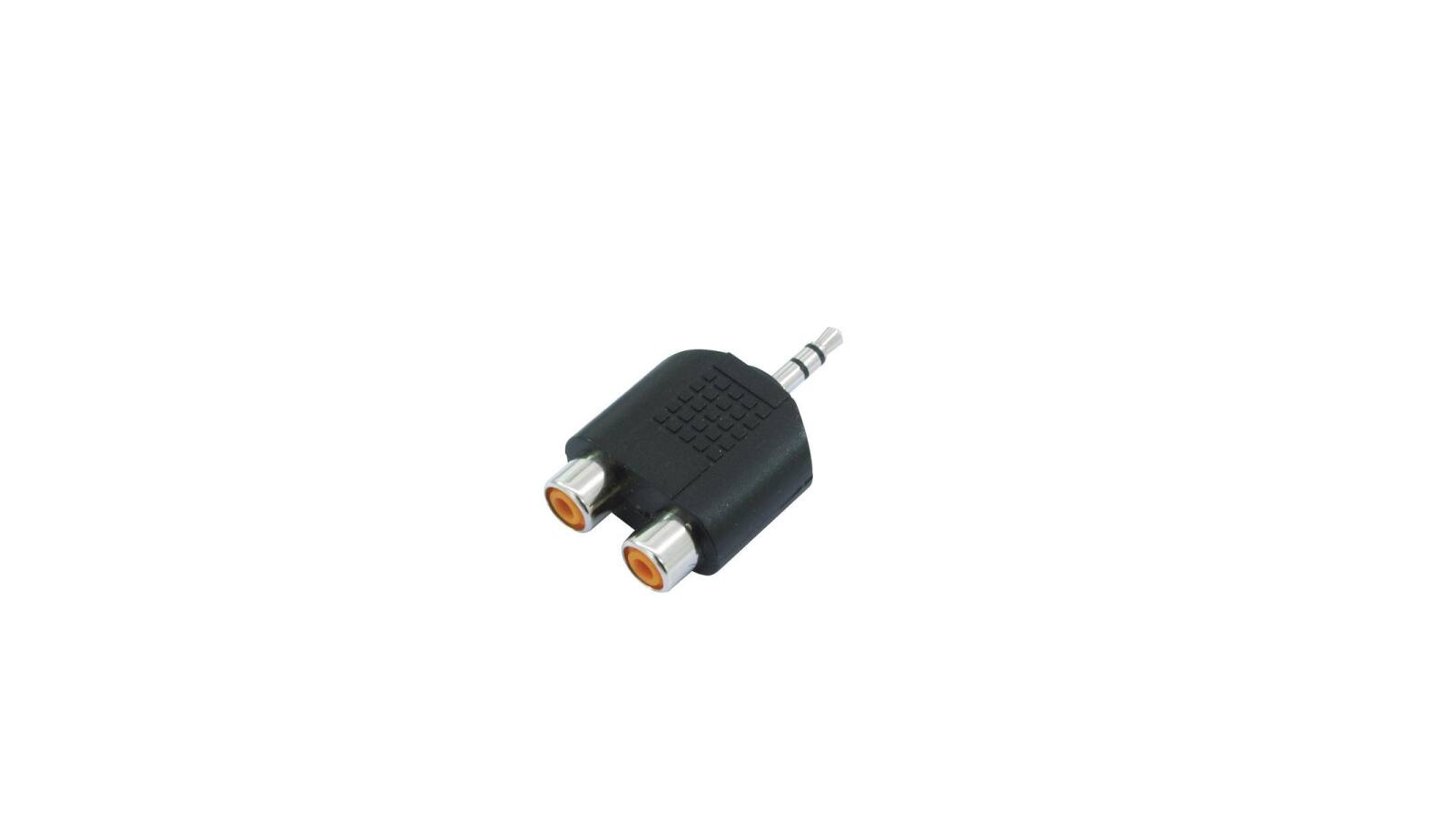 OMNITRONIC Adapter 2xCinch(F)/3,5 Klinke stereo 10x von Omnitronic