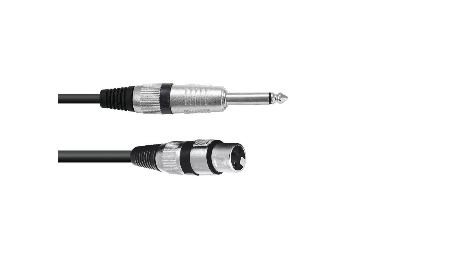OMNITRONIC Adapterkabel XLR(F)/Klinke mono 0,9m sw von Omnitronic