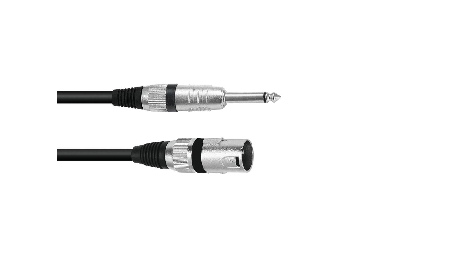 OMNITRONIC Adapterkabel XLR(M)/Klinke mono 2m sw von Omnitronic