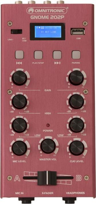 OMNITRONIC GNOME-202P Mini-Mixer rot (10006888) von Omnitronic