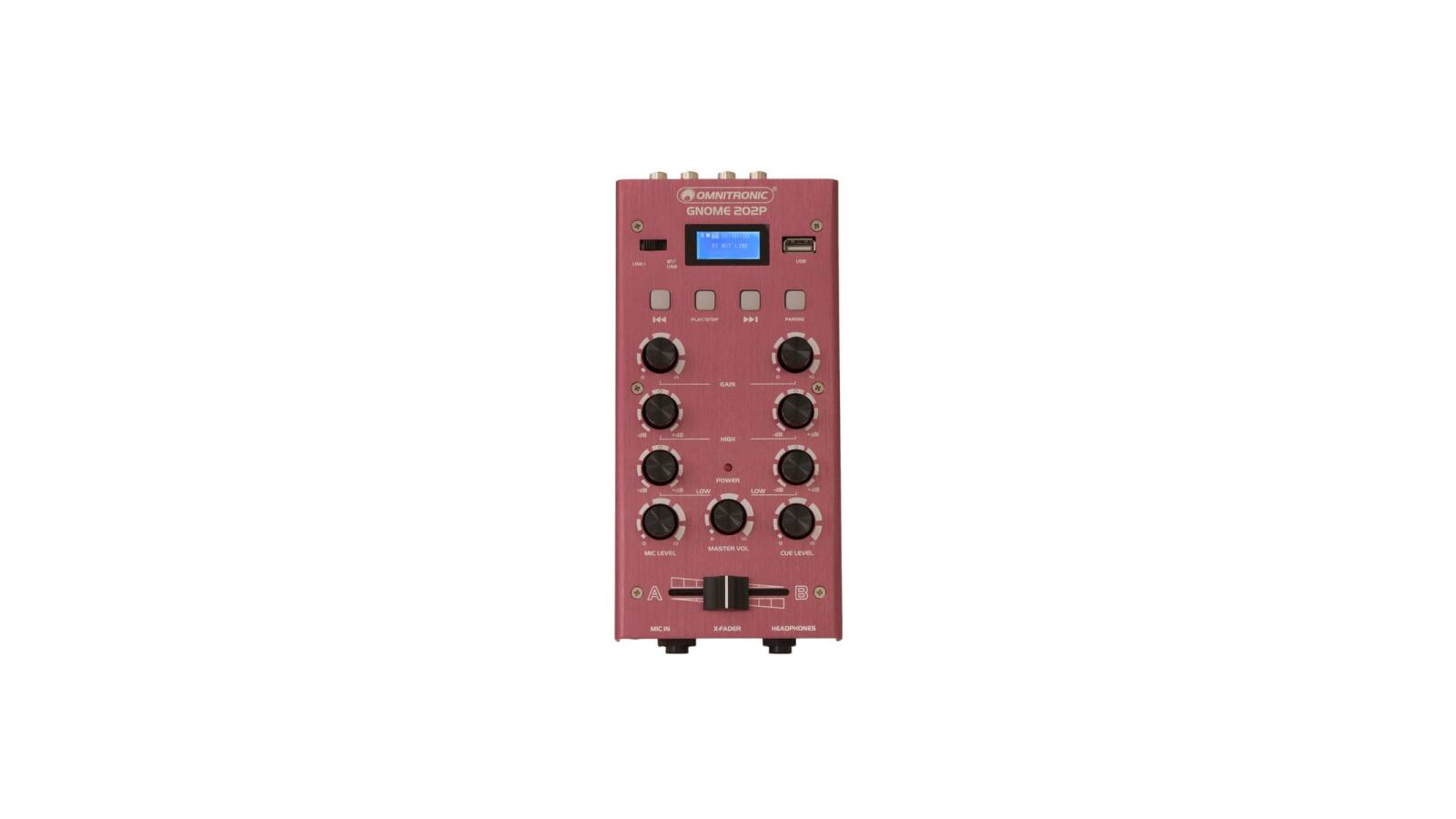 OMNITRONIC GNOME-202P Mini-Mixer rot OMNITRONIC GNOME-202P Mini-Mixer rot von Omnitronic