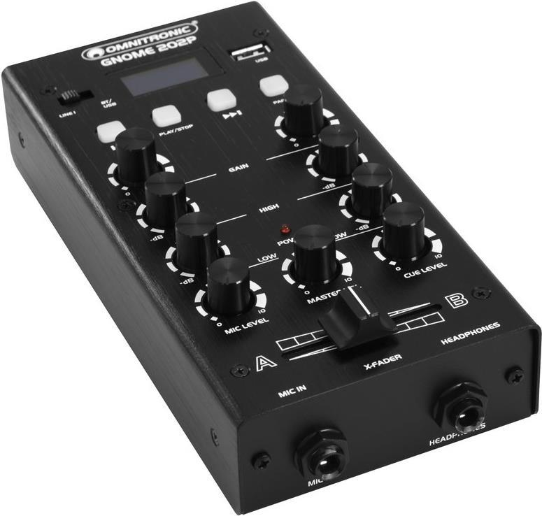 OMNITRONIC GNOME-202P Mini-Mixer schwarz (10006885) (10006885) von Omnitronic