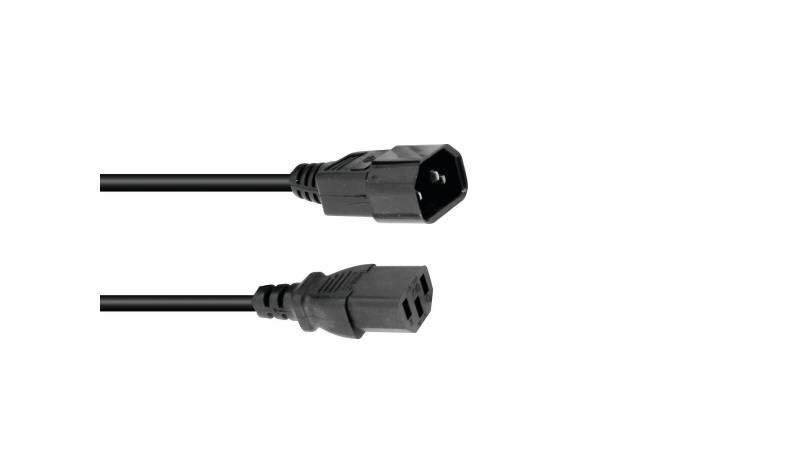 OMNITRONIC Kaltgeräte Verlängerung 3x0,75 0,6m sw von Omnitronic