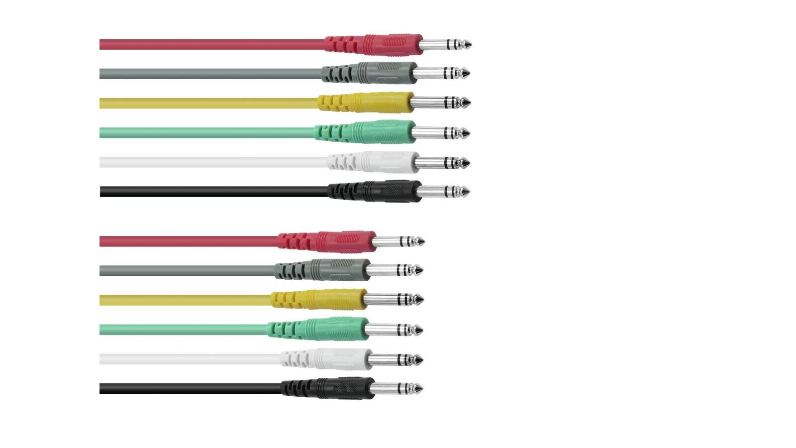 OMNITRONIC Klinkenkabel 6,3 Patchcord stereo 6x0,9m OMNITRONIC Klinkenkabel 6,3 Patchcord stereo 6x0,9m von Omnitronic