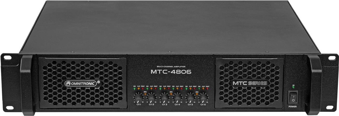 OMNITRONIC MTC-4806 6-Kanal Endstufe (10452433) von Omnitronic