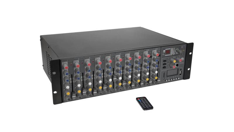 OMNITRONIC RM-1422FXA USB Rack-Power-Mixer von Omnitronic