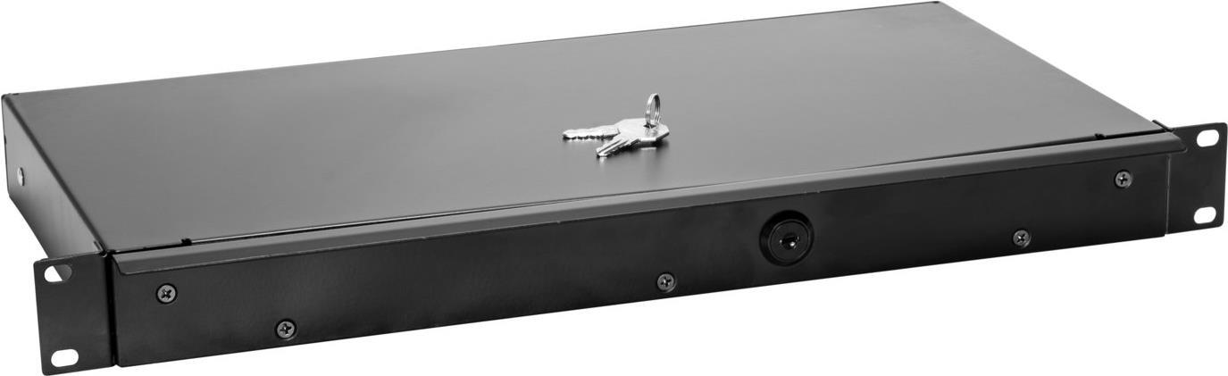 OMNITRONIC Rackschublade KE-1 Rackschublade mit Schloss 1HE (30100955) von Omnitronic