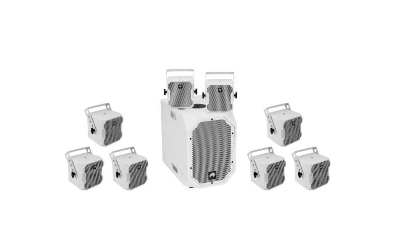 OMNITRONIC Set BOB-10A ws + 8x BOB-4 ws von Omnitronic