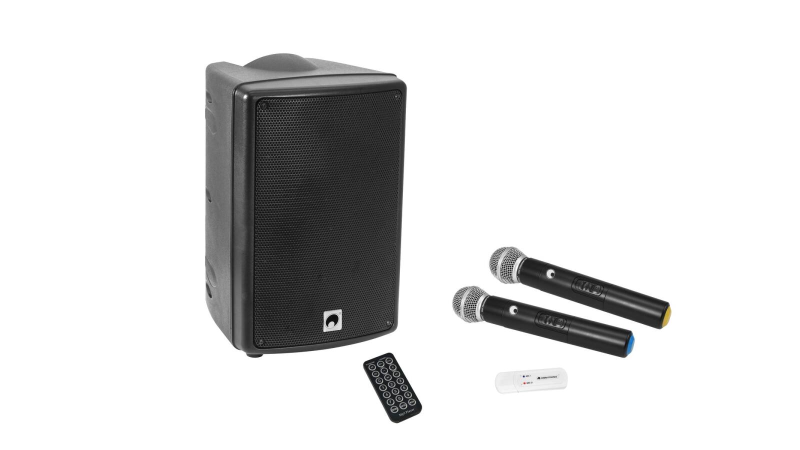 OMNITRONIC Set WAMS-08BT MK2 Drahtlos-PA-System + UWM-2HH USB Funkmikrofon-Set von Omnitronic