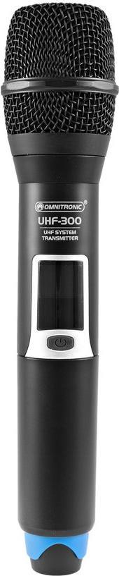 OMNITRONIC UHF-300 Handmikrofon 823-832/863-865MHz (13063306) von Omnitronic