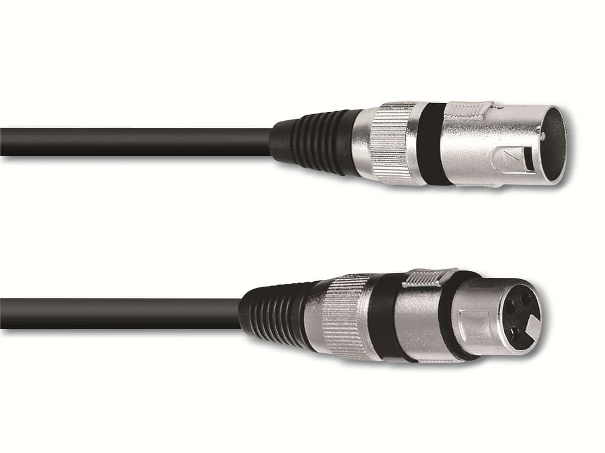 OMNITRONIC XLR-Kabel 3-polig, 1 m, schwarz OMNITRONIC XLR-Kabel 3-polig, 1 m, schwarz von Omnitronic