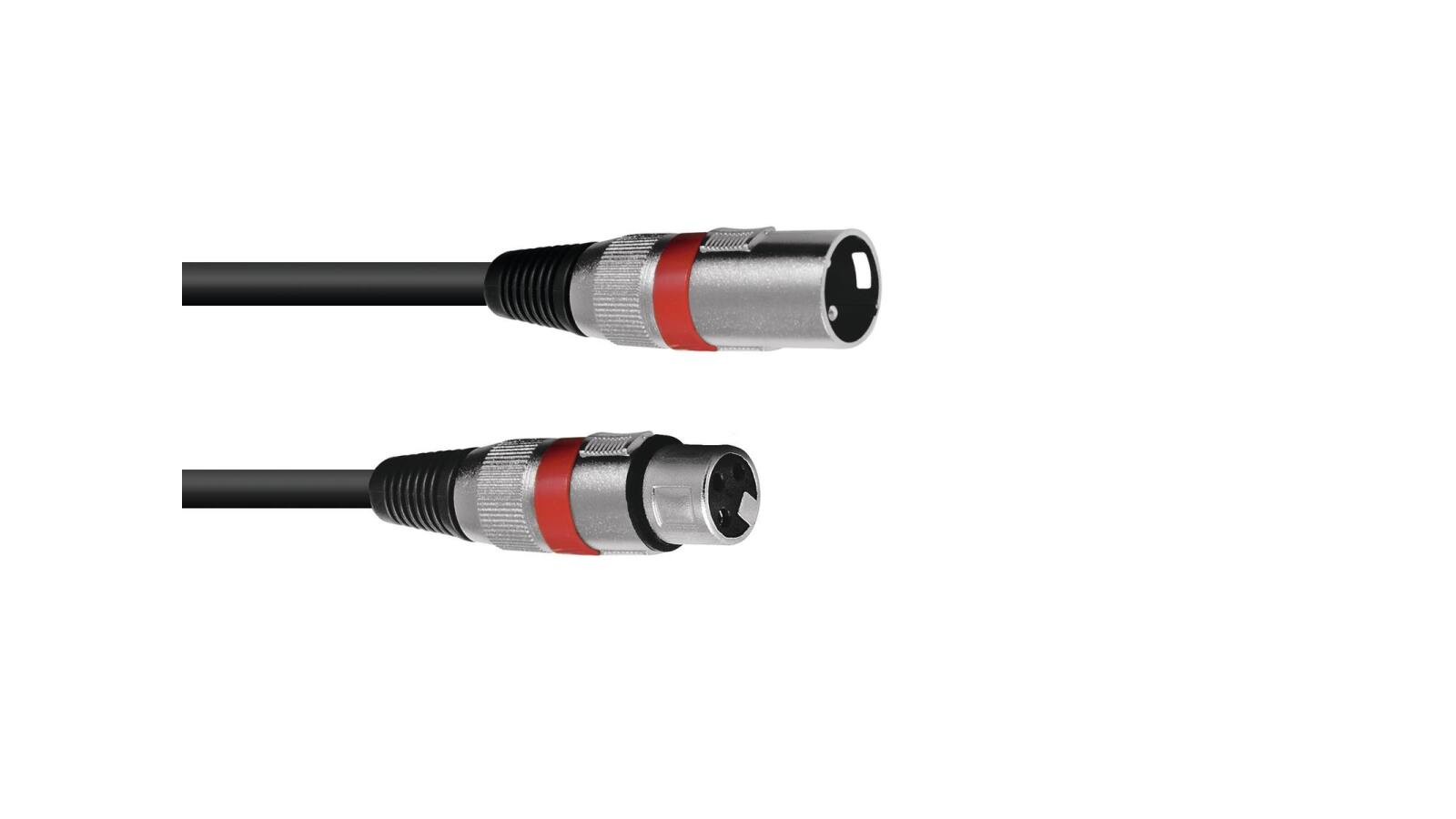 OMNITRONIC XLR Kabel 3pol 5m sw/rt OMNITRONIC XLR Kabel 3pol 5m sw/rt von Omnitronic