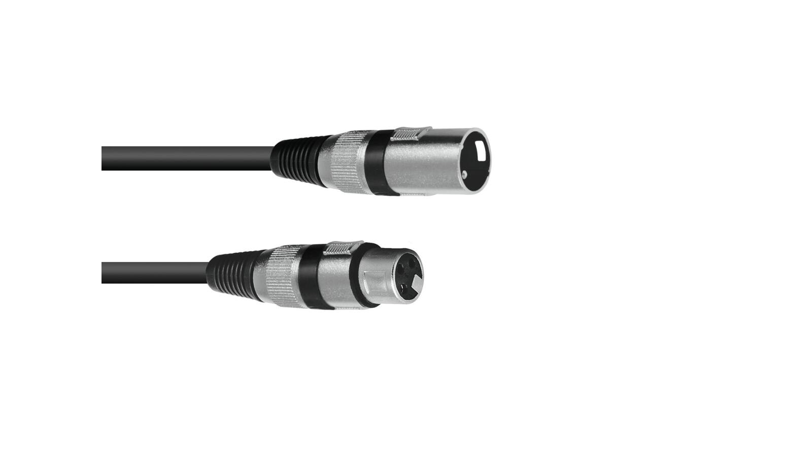 OMNITRONIC XLR Kabel 3pol 7,5m sw von Omnitronic