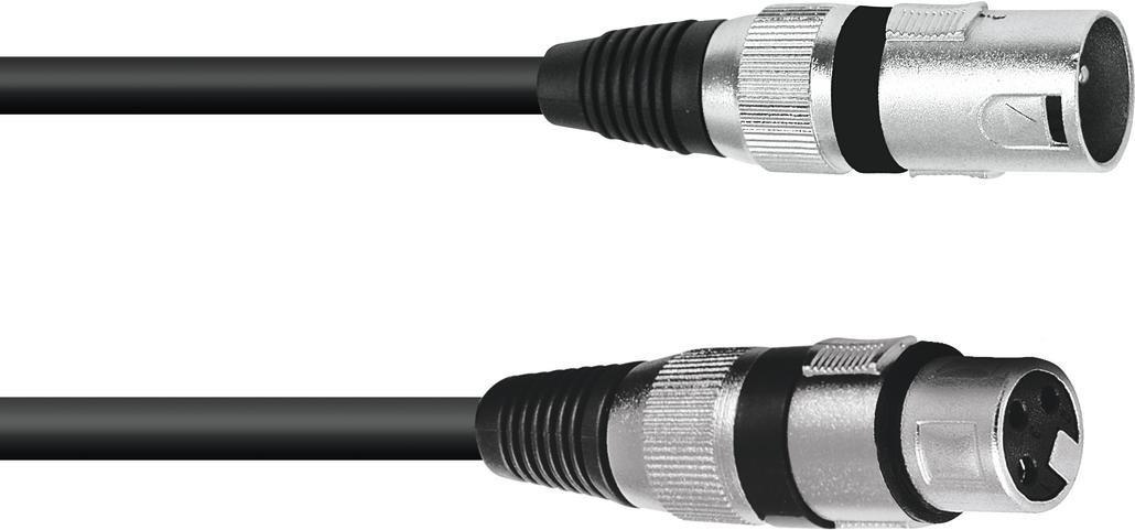 Omnitronic 3022057N XLR Verbindungskabel [1x XLR-Stecker 3 polig - 1x XLR-Buchse 3 polig] 15.00 m Schwarz (3022057N) von Omnitronic