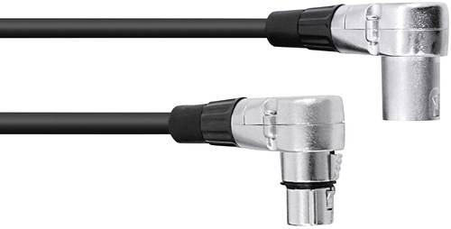 Omnitronic 30220630 XLR Verbindungskabel [1x XLR-Stecker 3 polig - 1x XLR-Buchse 3 polig] 1.50m Schw von Omnitronic