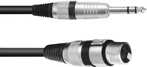 Omnitronic 30225180 XLR Adapterkabel [1x XLR-Buchse 3 polig - 1x Klinkenstecker 6.3mm (stereo)] 0.90 von Omnitronic