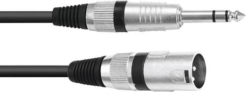 Omnitronic 30225196 XLR Adapterkabel [1x XLR-Stecker 3 polig - 1x Klinkenstecker 6.3mm (stereo)] 2.0 von Omnitronic