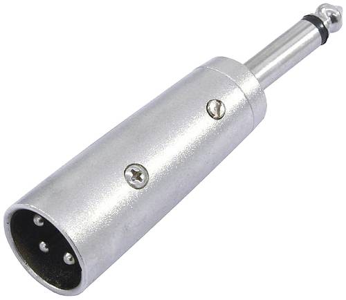 Omnitronic 30226450 XLR Adapter [1x XLR-Stecker 3 polig - 1x Klinkenstecker 6.3mm (mono)] von Omnitronic