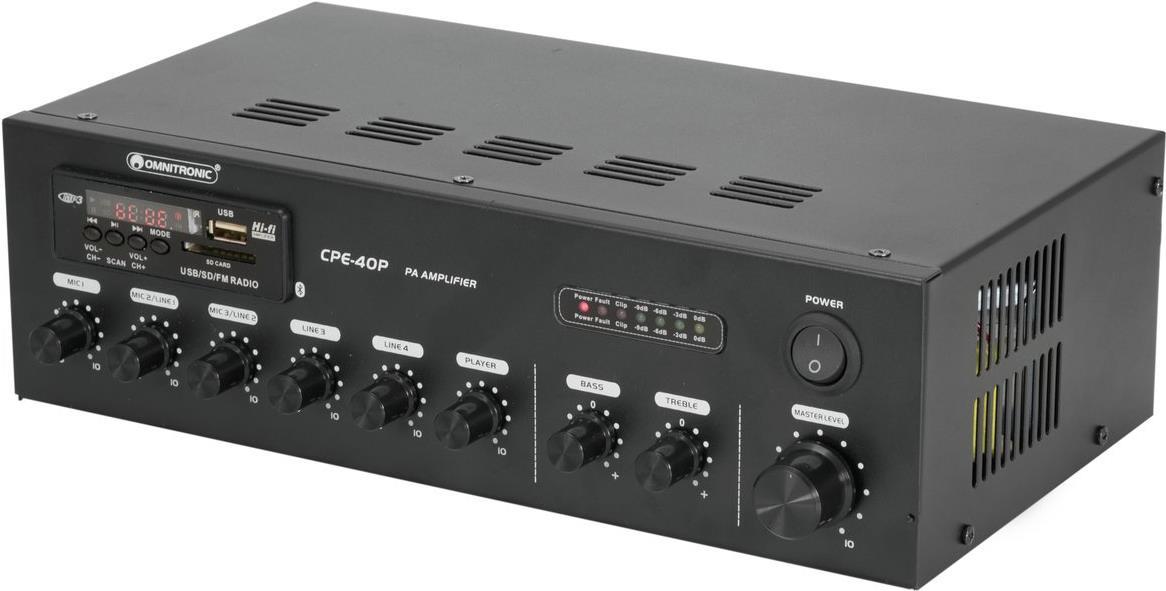 Omnitronic 80709605 Audioverstärker Leistung/Phase Schwarz (80709605) von Omnitronic