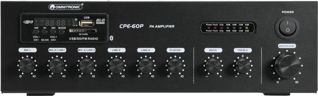 Omnitronic 80709606 Audioverstärker Leistung/Phase Schwarz (80709606) von Omnitronic