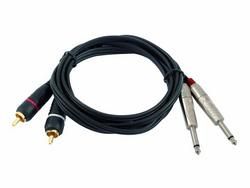 Omnitronic Adapterkabel 2 x Klinke / 2 x Cinch 6m schwarz Omnitronic Adapterkabel 2 x Klinke / 2 x Cinch 6m schwarz von Omnitronic