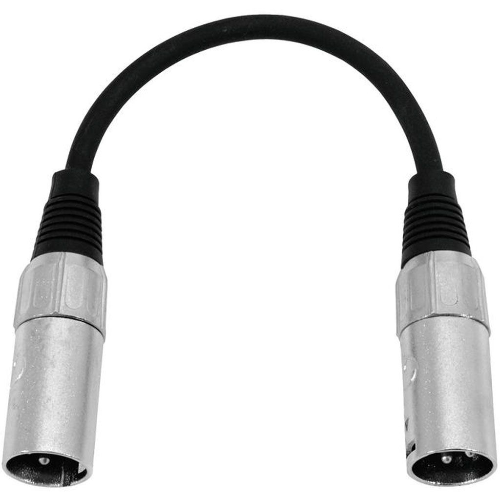 Omnitronic Adapterkabel XLR (M) / XLR (M) 0,2m schwarz von Omnitronic