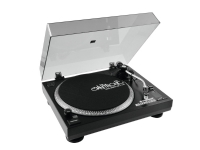 Omnitronic BD-1390, DJ-Plattenspieler mit Riemenantrieb, 33 1/3,45 RPM, -10 - 10%, 0,24%, Manuell, 15 dB von Omnitronic