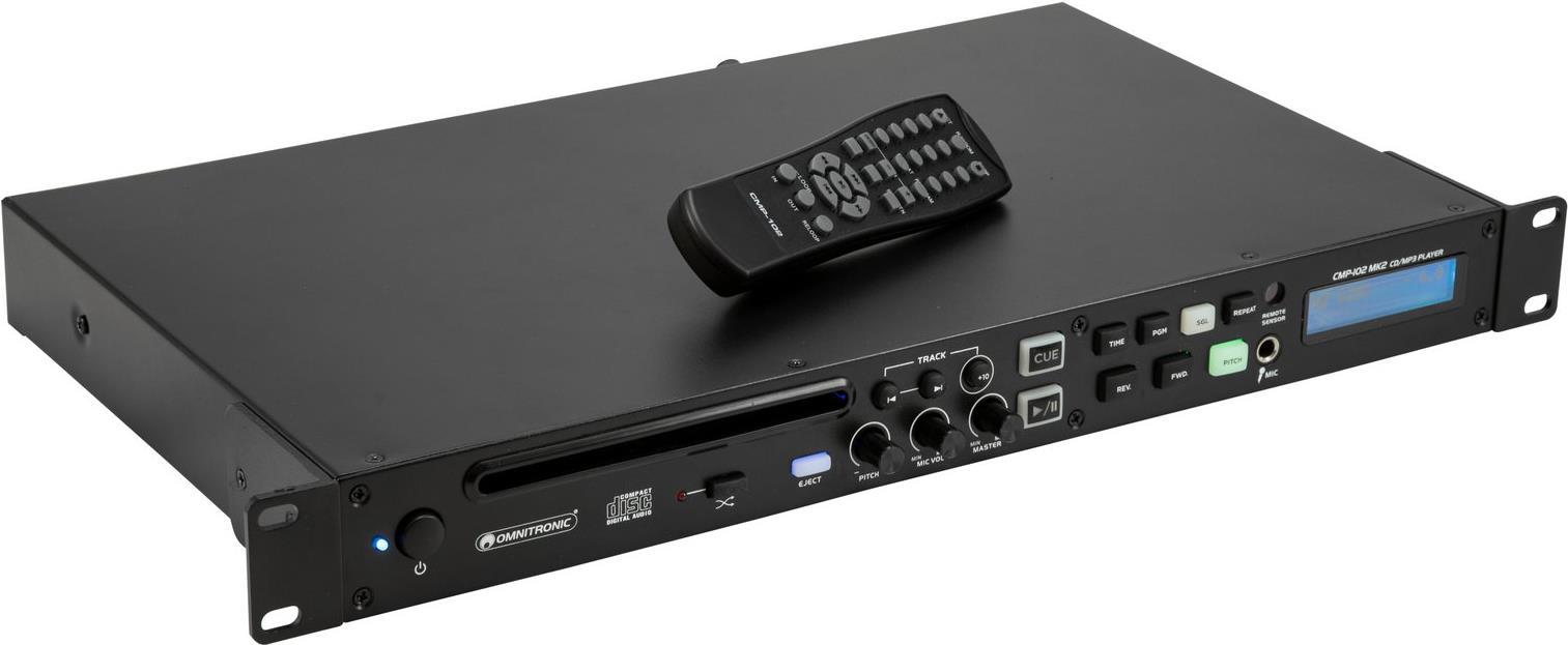 Omnitronic CMP-102 MK2 DJ Einzel CD Player 48,30cm (19)  (10602414) von Omnitronic